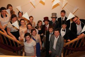 The whole gang at our surprise going away party...don't they all look amazing?!